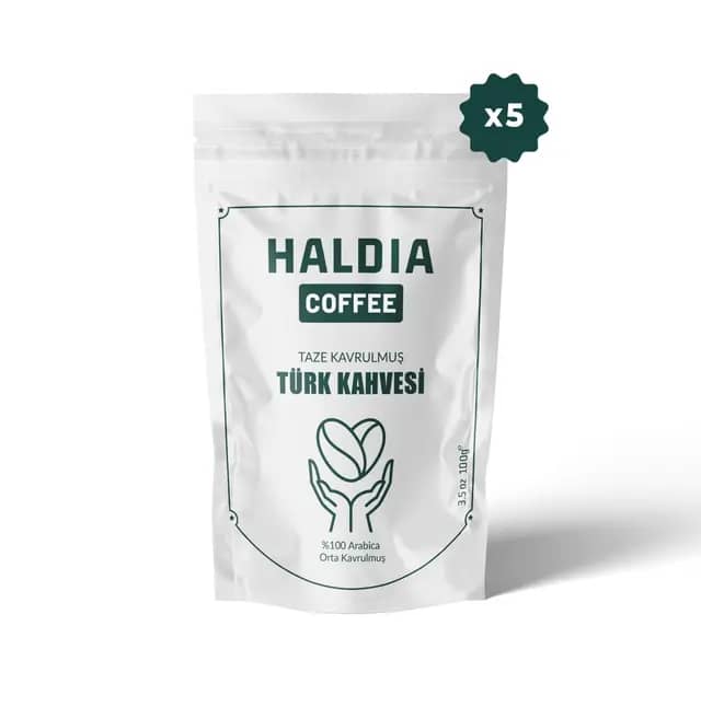 5x100gr Taze Kavrulmuş Türk Kahvesi Fırsat Paketi