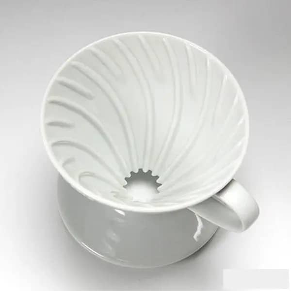 V60 02 SERAMIK DRIPPER BEYAZ