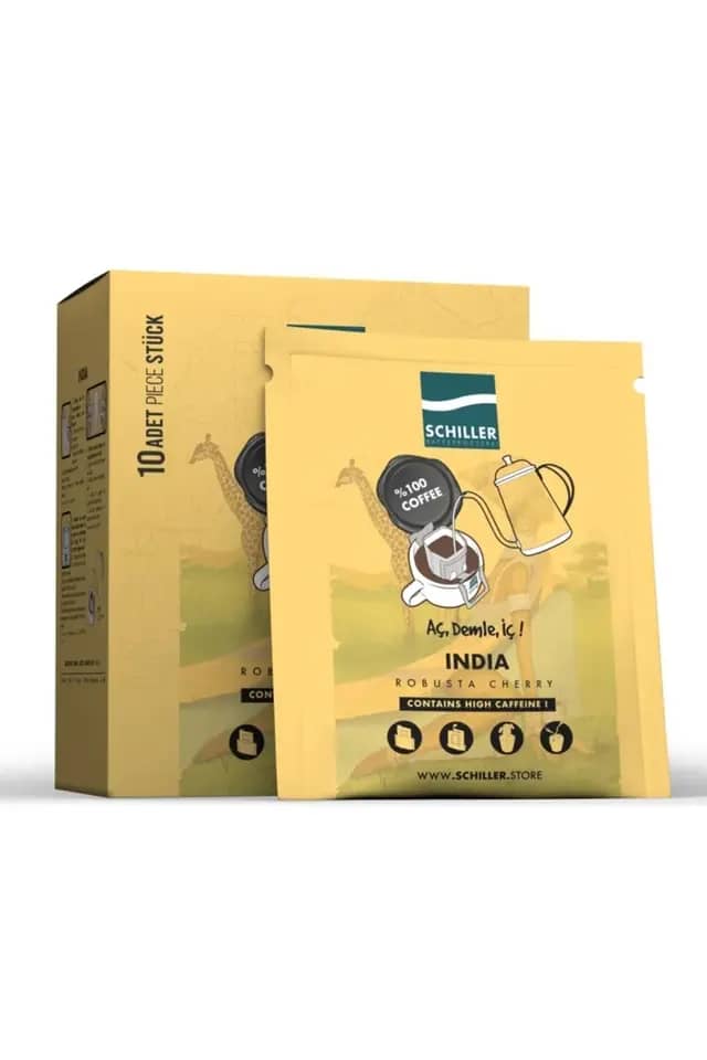 Aç Demle İç Filtre Kahve India Robusta Cherry 10 lu