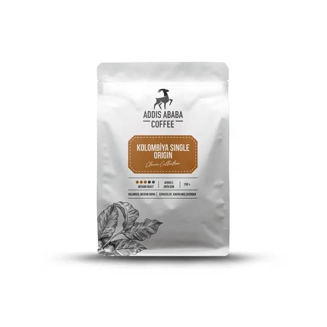 Kolombiya Single Orgin Çekirdek Kahve 250 Gr
