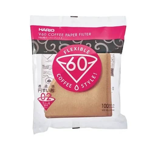 Hario V60 02 Dripper Filtresi Naturel (100 adet)